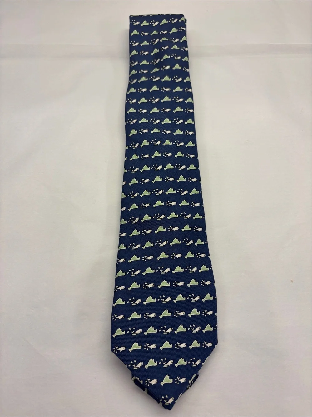 Vineyard Vines Boys 25th Anniversary Martha’s Vineyard Whale Silk Tie